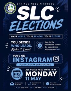 Springs Muslim School – SLC Elections