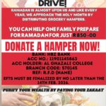 Al Ghazali College – Ramadan Food Drive